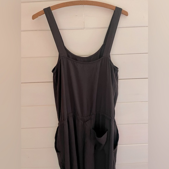 JAMES PERSE Jumpsuit Sleeveless Black Women’s Sz 1 Viscose Drawstring Waist - Picture 6 of 6
